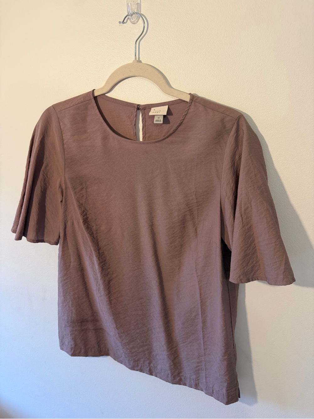 a new day Mauve Short-Sleeve Blouse